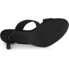 imageAllegra K Womens Opened Toe Buckle Stiletto Heels Slide SandalsBlack