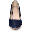 imageAllegra K Womens Party Glitter Stiletto High Heels PumpsDark Blue