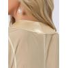 imageAllegra K Womens Satin Shrugs for Evening Dress Open Front Mesh Cardigan Elegant Wedding BoleroChampagne
