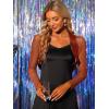 imageAllegra K Womens Satin Shrugs for Evening Dress Open Front Mesh Cardigan Elegant Wedding BoleroDark Orange