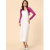 imageAllegra K Womens Satin Shrugs for Evening Dress Open Front Mesh Cardigan Elegant Wedding BoleroFushcia