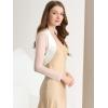 imageAllegra K Womens Satin Shrugs for Evening Dress Open Front Mesh Cardigan Elegant Wedding BoleroWhite