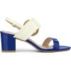 imageAllegra K Womens Slingback Block High Heel SandalsBlue White