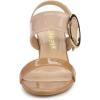 imageAllegra K Womens Slingback Block High Heel SandalsNude