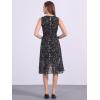 imageAllegra K Womens Summer Dresses 2025 Wrap Ruffle High Low Hem Round Neck Keyhole Back Sleeveless Floral DressBlack Red Floral