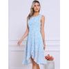 imageAllegra K Womens Summer Dresses 2025 Wrap Ruffle High Low Hem Round Neck Keyhole Back Sleeveless Floral DressBlue