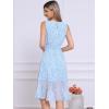 imageAllegra K Womens Summer Dresses 2025 Wrap Ruffle High Low Hem Round Neck Keyhole Back Sleeveless Floral DressBlue