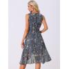 imageAllegra K Womens Summer Dresses 2025 Wrap Ruffle High Low Hem Round Neck Keyhole Back Sleeveless Floral DressBlue Grey