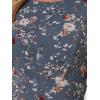 imageAllegra K Womens Summer Dresses 2025 Wrap Ruffle High Low Hem Round Neck Keyhole Back Sleeveless Floral DressBlue Grey
