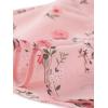 imageAllegra K Womens Summer Dresses 2025 Wrap Ruffle High Low Hem Round Neck Keyhole Back Sleeveless Floral DressPink
