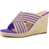 imageAllegra K Womens Espadrilles Wedges Slide Wedge SandalsPurple
