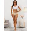 imageAllegra K Panties for Women Unlined Comfortable Underwear No Show Elastic Waist BriefBeige