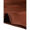 imageAllegra K Womens Casual Dressy Office Blouses 34 Sleeve V Neck Satin ShirtBrown