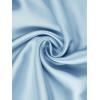 imageAllegra K Womens Casual Dressy Office Blouses 34 Sleeve V Neck Satin ShirtLight Blue