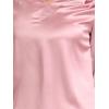 imageAllegra K Womens Casual Dressy Office Blouses 34 Sleeve V Neck Satin ShirtPink