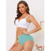 imageAllegra K Womens Cotton High Waist Available in Plus Size Tummy Control UnderwearMacaron Green