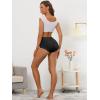 imageAllegra K Womens Cotton Underwear HighRise Lace Trim Tummy Control Full Coverage BriefBlack