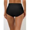 imageAllegra K Womens Elastic HighWaisted Brief Breathable No Show Hipster UnderwearBlack