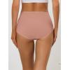 imageAllegra K Womens HiCut Ribbed High Waist Tummy Control Underwear Available in Plus SizeLight Red