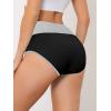 imageAllegra K Womens High Waist Tummy Control ColorBlock Brief Available in Plus SizeBlack