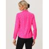 imageAllegra K Womens Metallic Patterned Blouse V Neck Long Sleeve Gilding Sparkly Dots Star TopPink