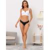 imageAllegra K Womens NoShow Hipster Unlined Cheeky Underwear VShape Waist Stretch BikiniBlack