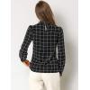 imageAllegra K Womens Tie Front Tops Long Sleeve Dressy Elegant Bow Neck ShirtBlack