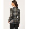 imageAllegra K Womens Tie Front Tops Long Sleeve Dressy Elegant Bow Neck ShirtBrown Black