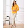 imageAllegra K Womens Vintage Bow Tie Neck Peter Pan Collar Blouse Preppy Chiffon Button Up ShirtBright Yellow