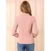 imageAllegra K Womens Vintage Bow Tie Neck Peter Pan Collar Blouse Preppy Chiffon Button Up ShirtCoral Pink