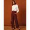 imageAllegra K Womens Vintage Bow Tie Neck Peter Pan Collar Blouse Preppy Chiffon Button Up ShirtWhite