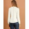 imageAllegra K Womens Vintage Peter Pan Collar Shirt Preppy Lacy Trim Long Sleeve BlouseWhite