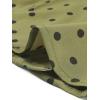 imageAllegra K Womens Vintage Polka Dots 34 Sleeve Button Front V Neck Casual Office Blouse TopArmy Green