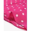 imageAllegra K Womens Vintage Polka Dots 34 Sleeve Button Front V Neck Casual Office Blouse TopHot Pink