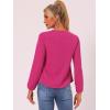 imageAllegra K Womens Vintage Ruffle Neck Chiffon Top Long Sleeve Casual Office BlouseFushciasolid