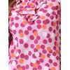 imageAllegra K Womens Vintage Ruffle Neck Chiffon Top Long Sleeve Casual Office BlouseLight Pinkdots