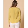 imageAllegra K Womens Vintage Ruffle Neck Chiffon Top Long Sleeve Casual Office BlouseLight Yellowdots