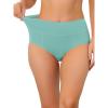 imageAllegra K Womens Cotton High Waist Available in Plus Size Tummy Control UnderwearMacaron Green