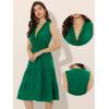 imageAllegra K Boho Sleeveless Dress for Womens Lace Trim Beach Tiered V Neck Midi SundressGreen