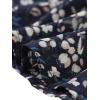 imageAllegra K Floral Dresses for Womens Sleeveless V Neck Sleeveless Smocked Waist Ruffle Mini DressNavy Blue