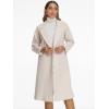 imageAllegra K Winter Overcoat for Womens Notch Lapel DoubleBreasted MidLength Long CoatBeige