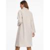 imageAllegra K Winter Overcoat for Womens Notch Lapel DoubleBreasted MidLength Long CoatBeige