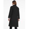 imageAllegra K Winter Overcoat for Womens Notch Lapel DoubleBreasted MidLength Long CoatBlack