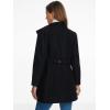 imageAllegra K Winter Trench Coats for Womens Casual Stand Collar Pea Double Breasted OvercoatBlack