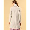 imageAllegra K Womens 2024 Winter Coat Shawl Collar Belted Single Breasted OvercoatsBeige