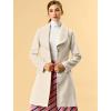 imageAllegra K Womens 2024 Winter Coat Shawl Collar Belted Single Breasted OvercoatsBeige