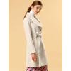 imageAllegra K Womens 2024 Winter Coat Shawl Collar Belted Single Breasted OvercoatsBeige