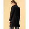 imageAllegra K Womens 2024 Winter Coat Shawl Collar Belted Single Breasted OvercoatsBlack