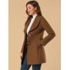 imageAllegra K Womens 2024 Winter Coat Shawl Collar Belted Single Breasted OvercoatsBrown
