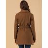 imageAllegra K Womens 2024 Winter Coat Shawl Collar Belted Single Breasted OvercoatsBrown